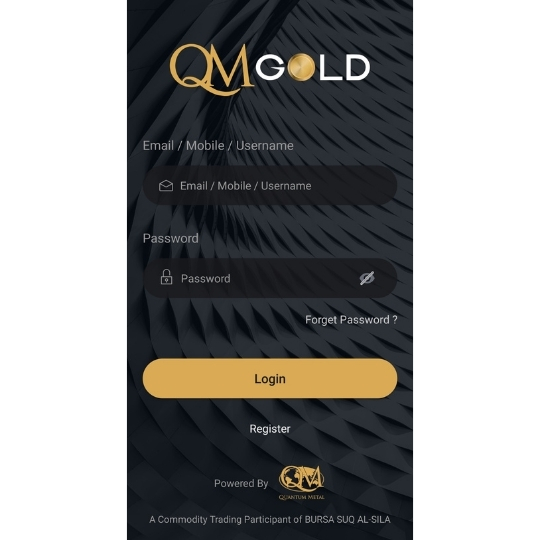 QM Gold App | Quantum Metal | Gold Storage Account