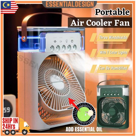 3IN1 Portable Air Cooler Conditioner Fan Humidifier Purifier