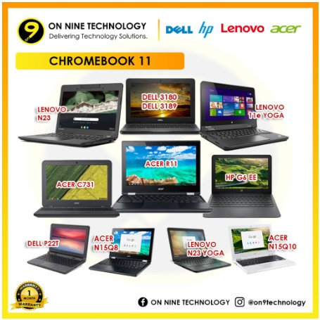 Cheapest!!! ChromeBook 11 (Used) HP/DELL/ACER/LENOVO