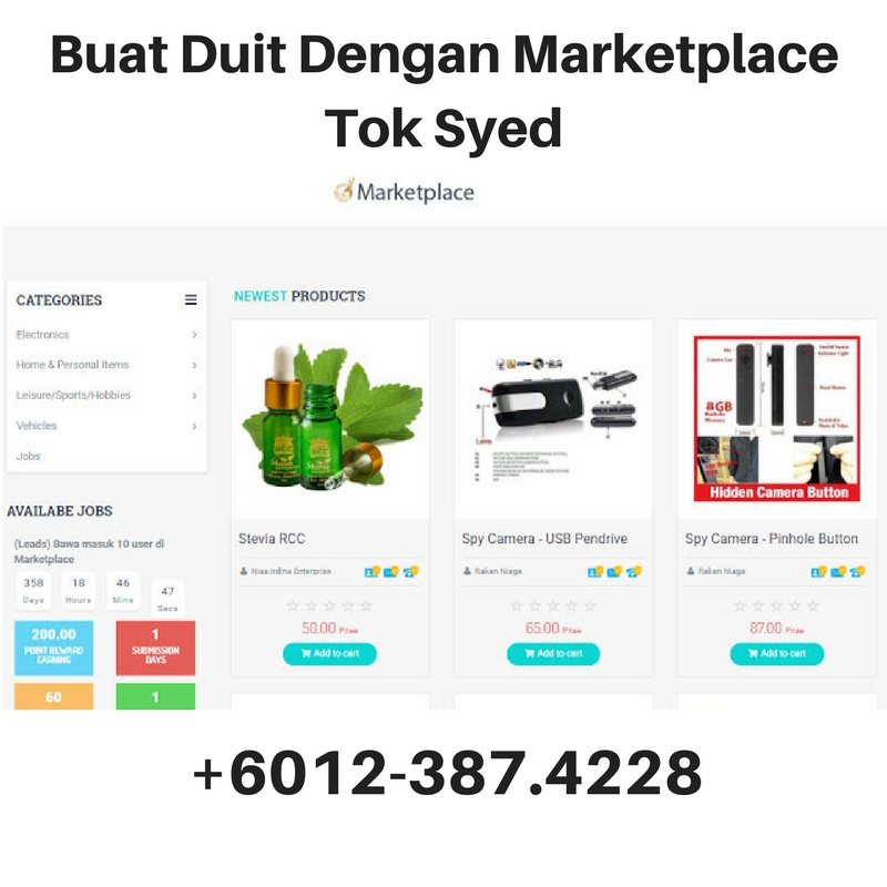 Tok Syed | Marketplace | 0123874228