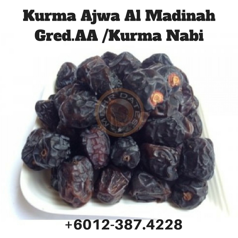 Kurma Ajwa Al Madinah Gred AA | Kurma Nabi