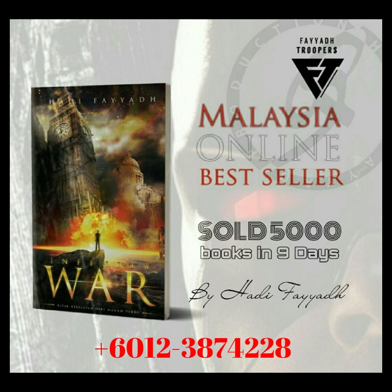 Novel Infinity War BestSeller Malaysia Online Hadi Fayyadh