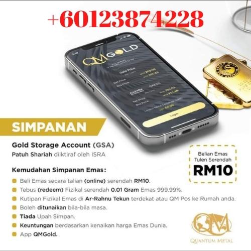 gold storage account quantum metal | singapore | 60123874228