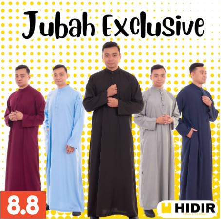 JUBAH LELAKI (FULL SLEEVE) REGULAR FIT Ban Collar